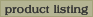 Return to the Product List